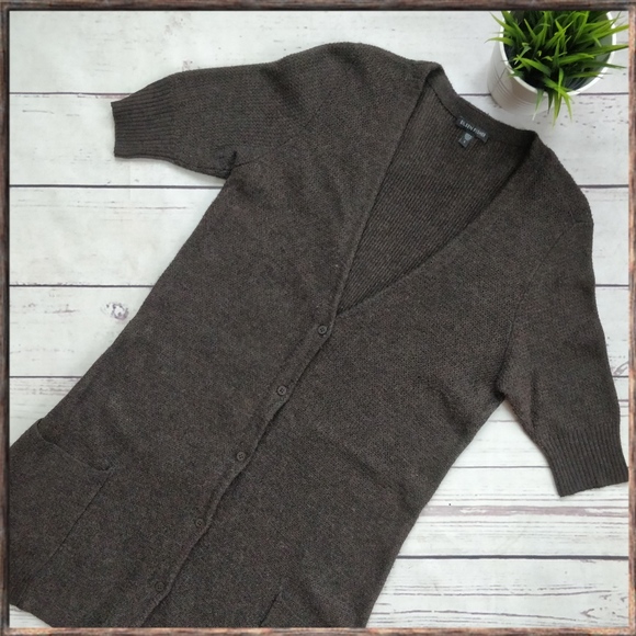 short sleeve cashmere cardigan